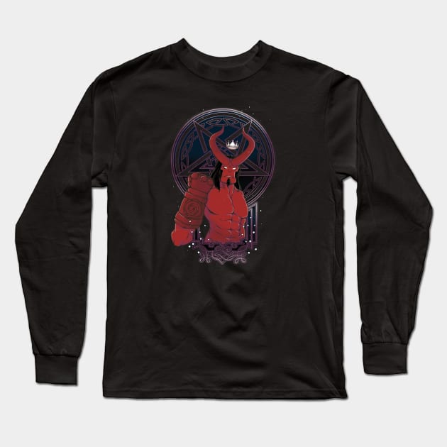 Infernal Boy Long Sleeve T-Shirt by xMorfina